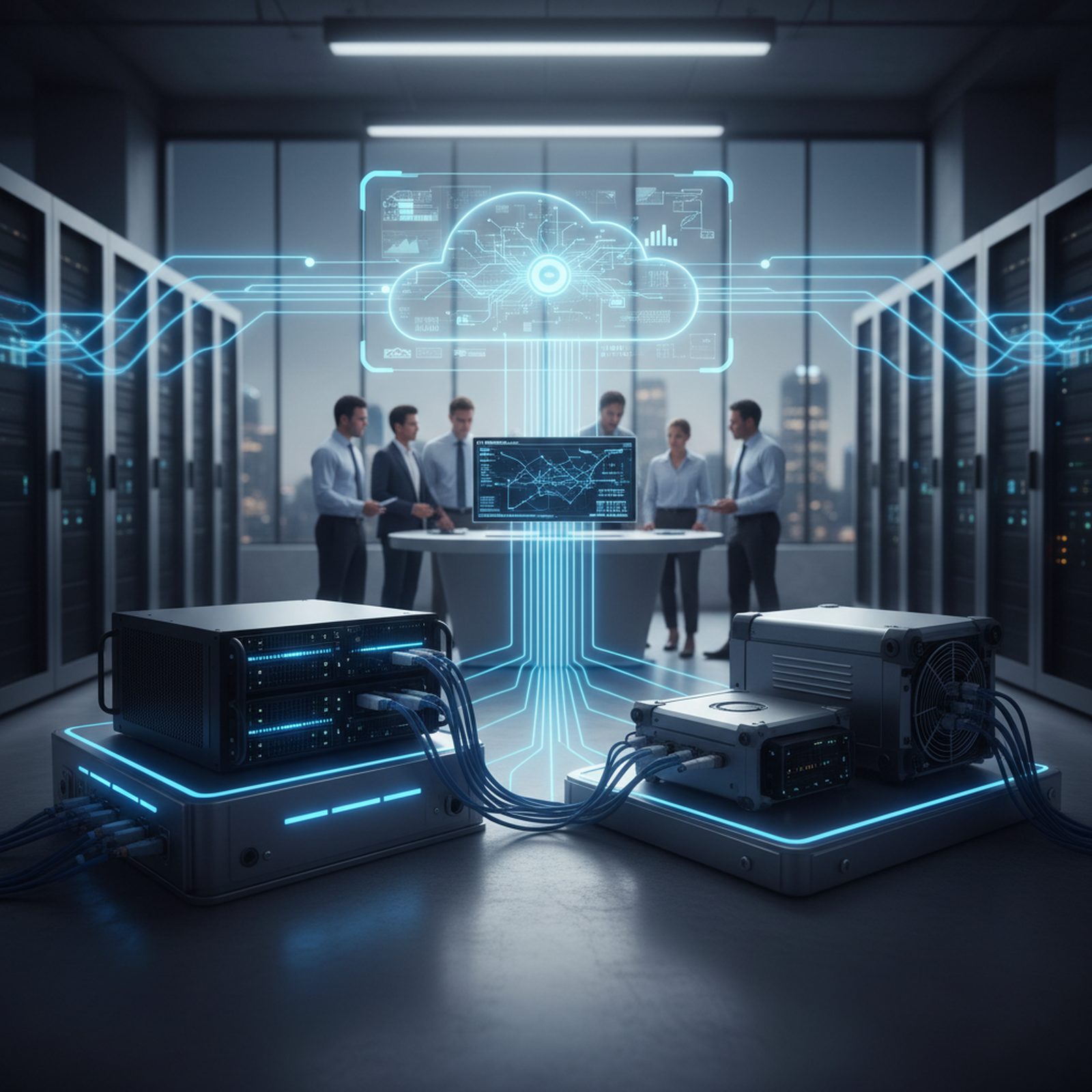 Edge computing integrates with the cloud to process data closer to the business